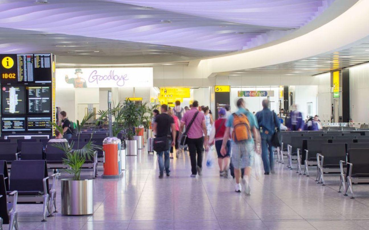 Checking in Heathrow