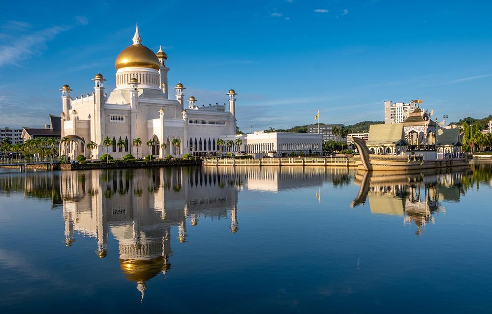 Landmark Muslim mosque in Brunei Darussalam