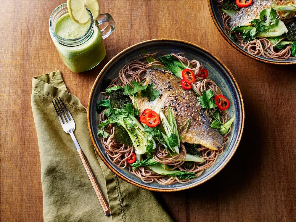 Jones the Grocer's pan-fried seabass