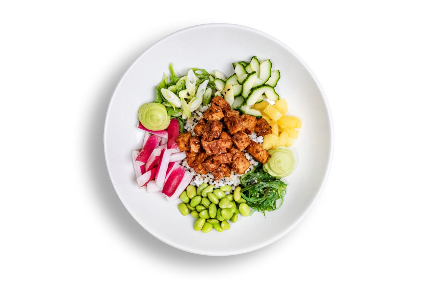 Nourishing and filling, the poke bowl is full of colour and goodness.