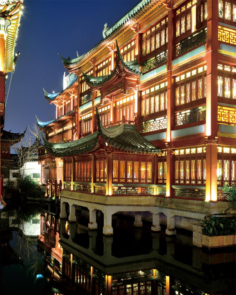 The Yuyuan Garden in Shanghai, China. Here is a traditional Chinese-style buildings, and the best one of the Chinese garden.