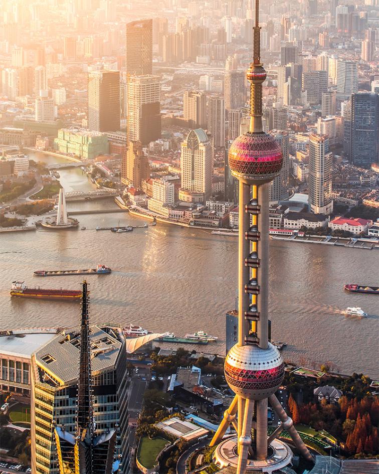 Pudong sunset