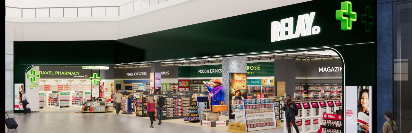 RELAY shopfront in terminal